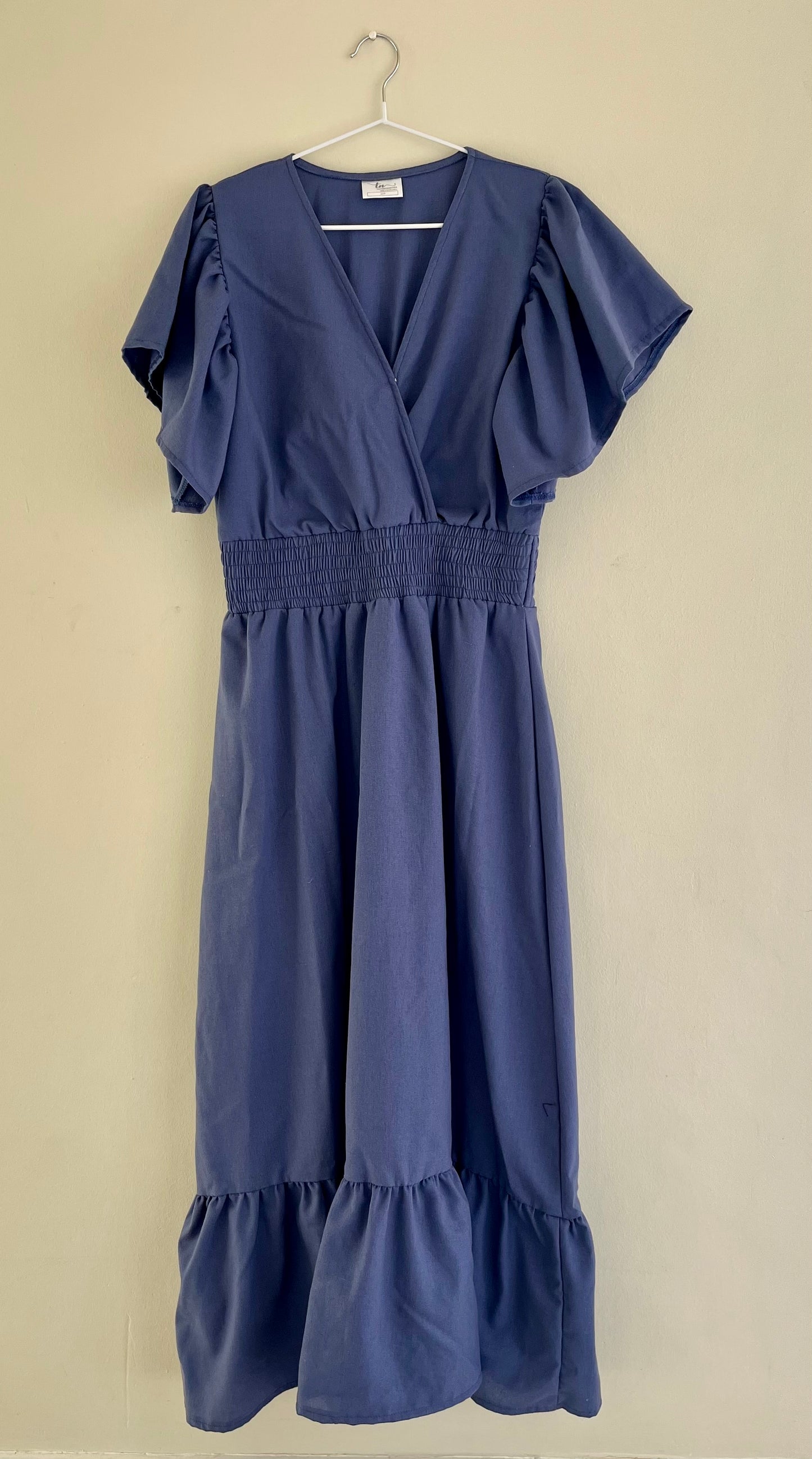 Womens Maxi Tier Dress - Midnight Blue