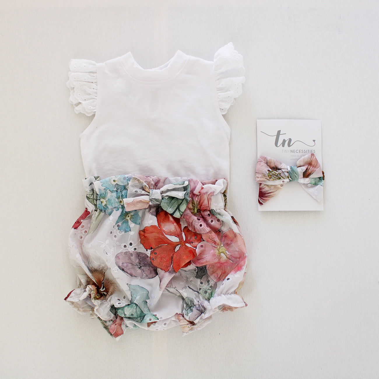 Anglaise Meadow at Dusk Frilly high waist Bloomer with bow (headband + onesie sold separately) (Copy)