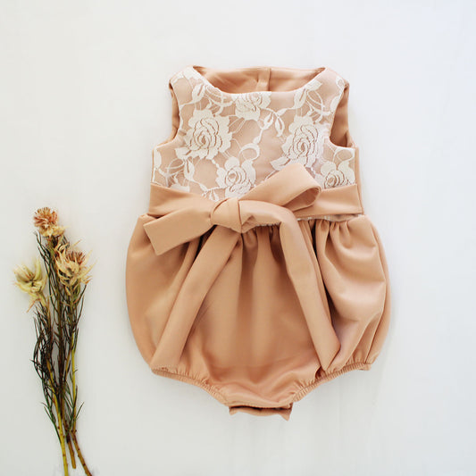 By Grace Romper - Champagne Pink