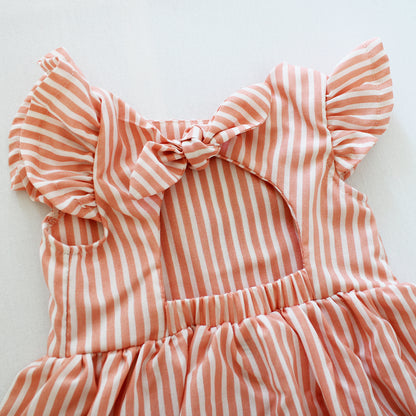 Open Back Frilly Dress - Ice cream Sundays (headband sold separately)