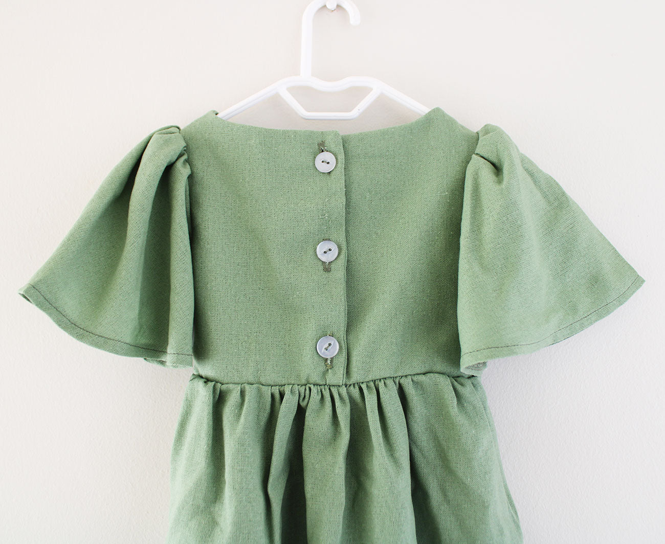 Magnolia Short Sleeve Dress - Solid Green