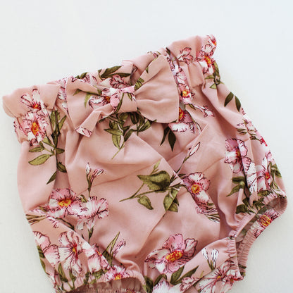 Willow Petals high waist Bloomer with bow (headband sold separately)